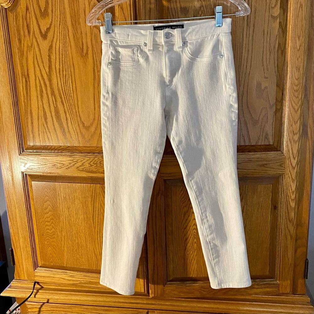 Veronica‎ Beard Kate Crop Skinny Jeans Women’s Size 24 Waist White